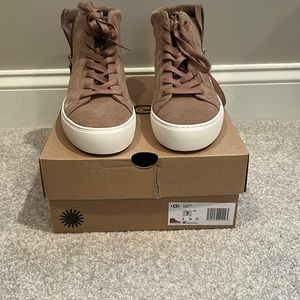 Ugg tan suede sneakers.
